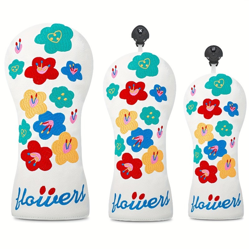 Badminton Club - Floral Design Golf Club Head Cover