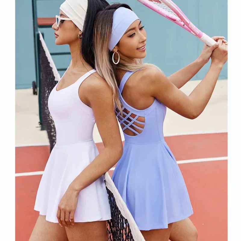 Badminton Queen - 2026 Women Tennis Dress One-Pieces Slim