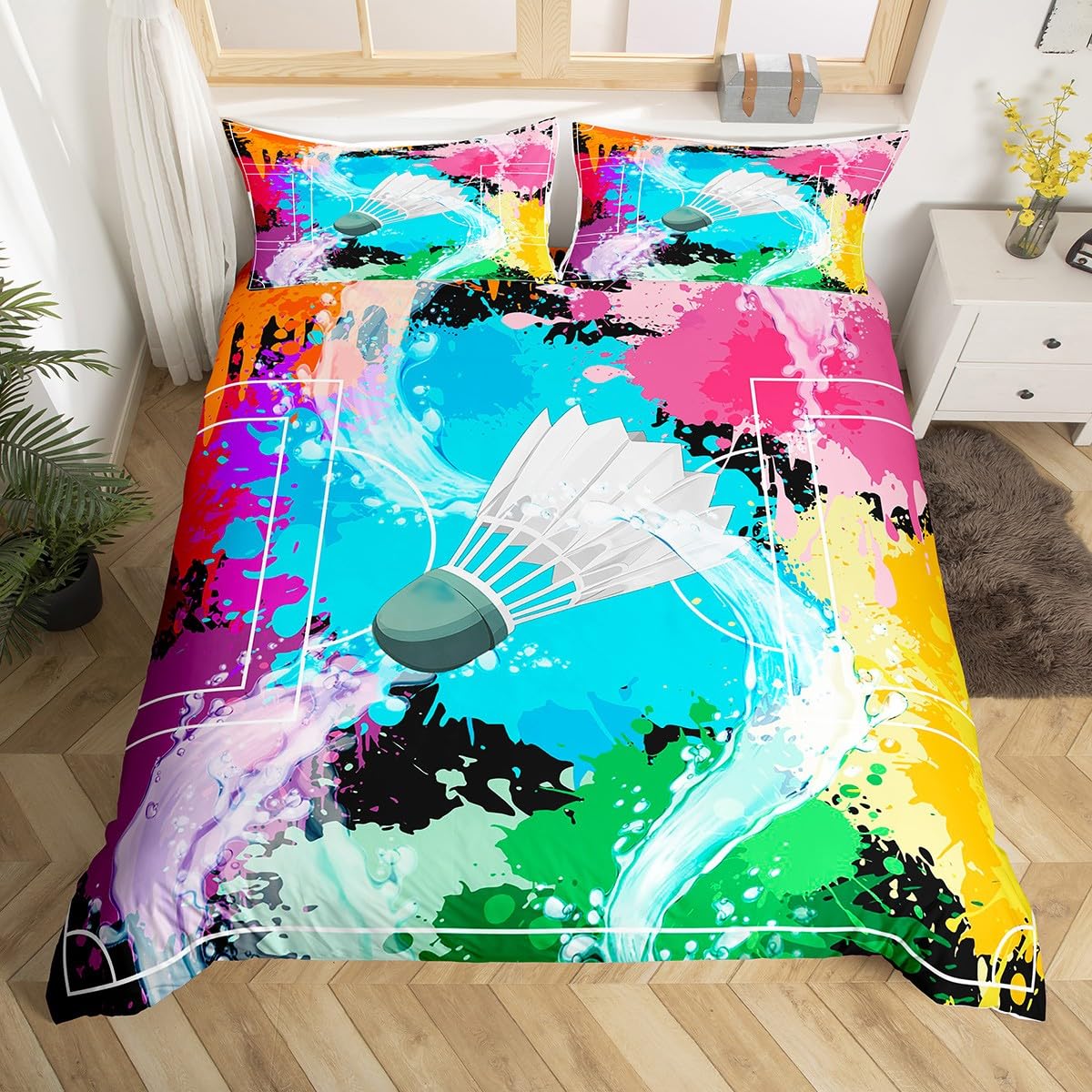 Badminton Duvet Cover Twin Que - đánh giá và giá Badminton Queen