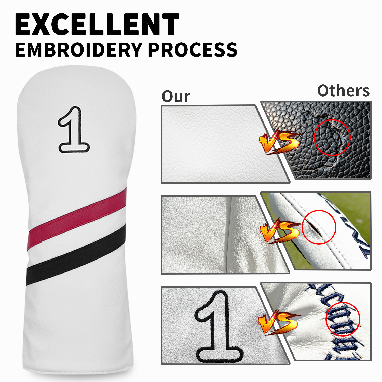 1/4pcs Golf Club Cover, Number - đánh giá và giá Badminton Club