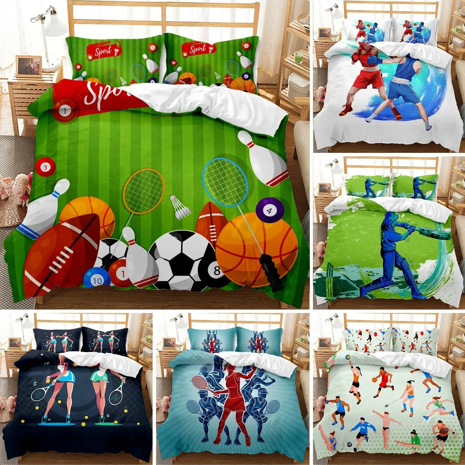 Sports Duvet Cover Set Taekwon - đánh giá và giá Badminton Queen