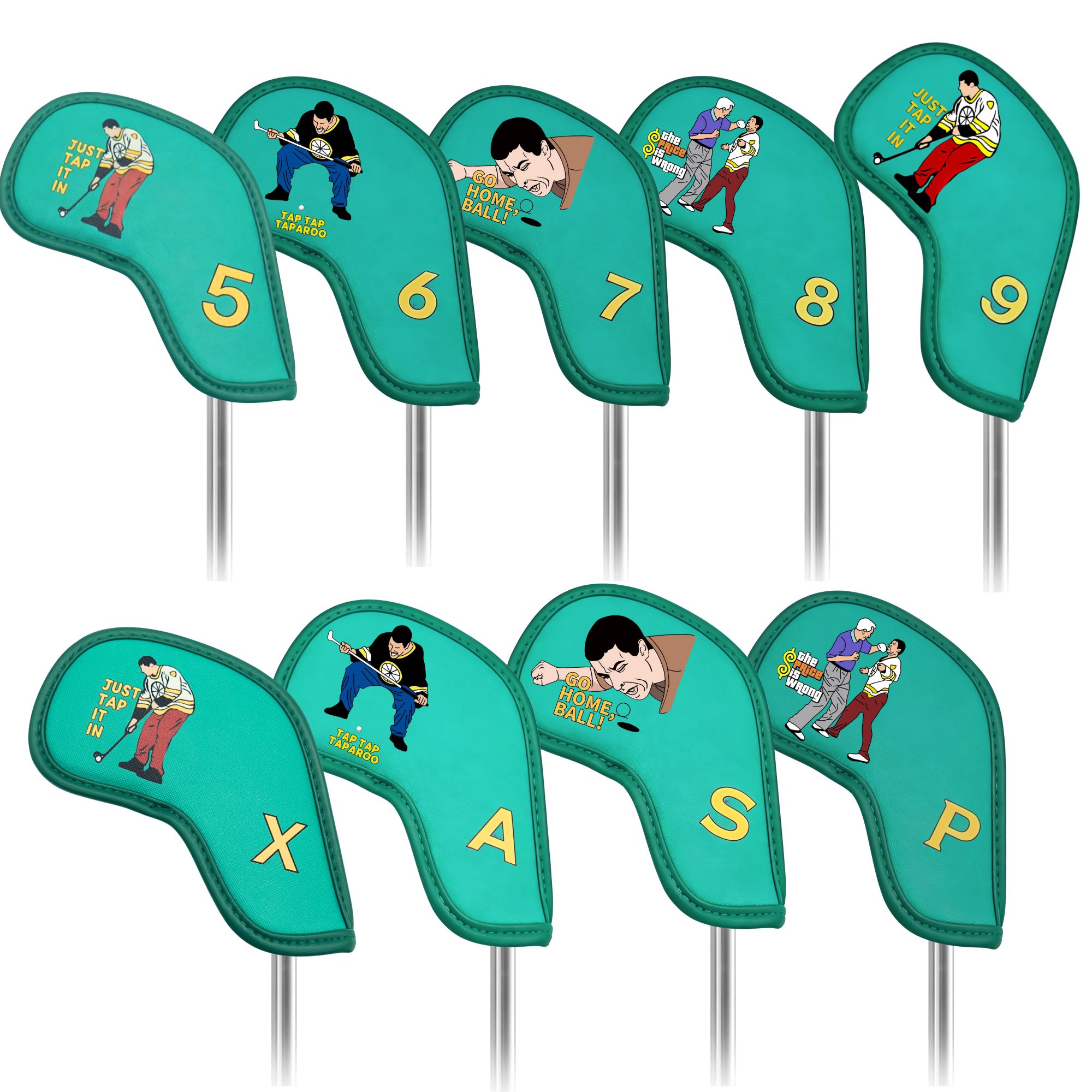 9 pcs Golf Iron Covers with Fu - đánh giá và giá Badminton Club